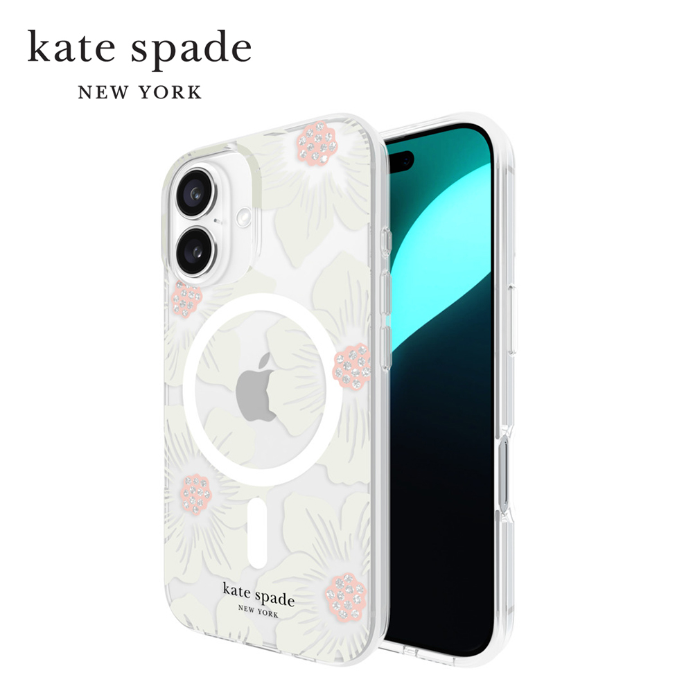iPhone 16 Kate Spade ケイトスペード  Protective - Gems / MagSafe / Recycled Hollyhock Floral