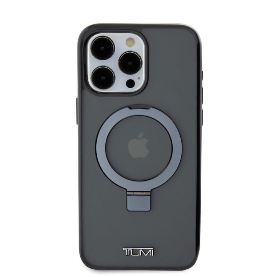 【アウトレット】 TUMI iPhone 15 Pro Max HC PC/TPU METALLIC MAGSAFE WITH STAND- BLACK
