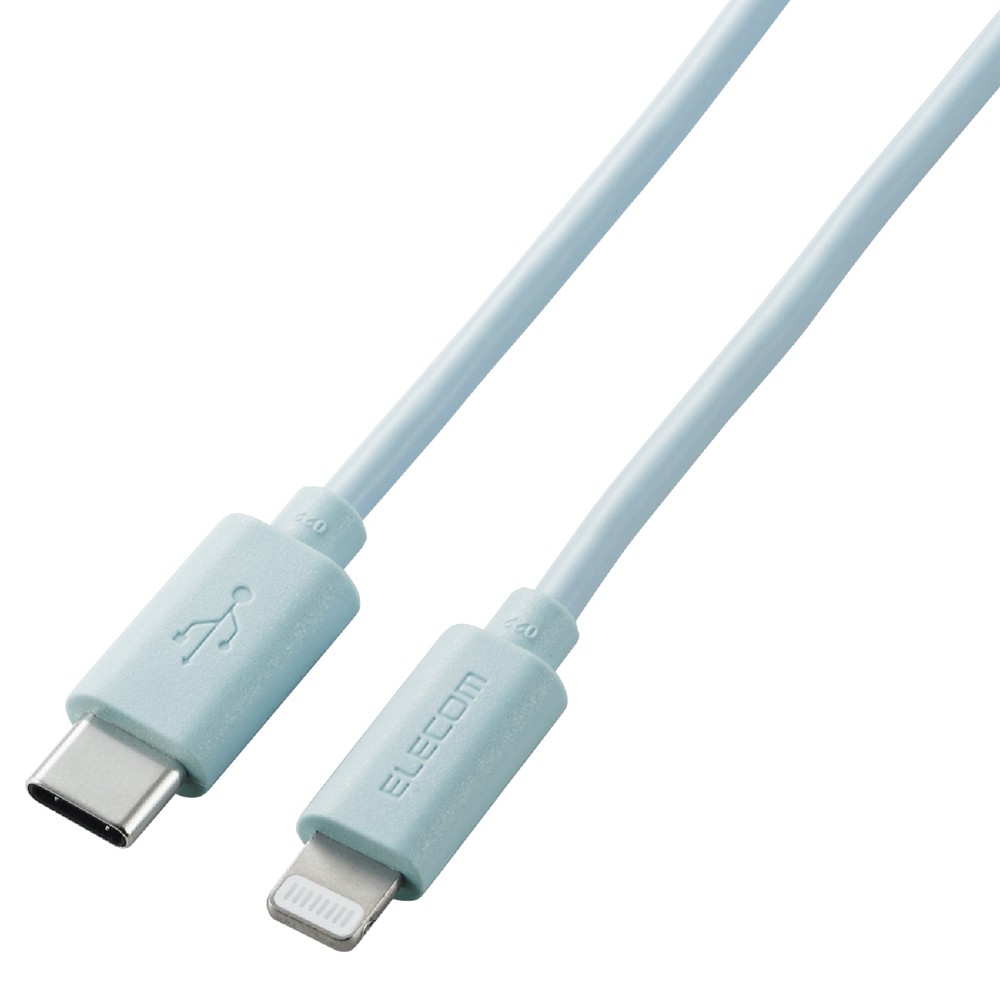ライトニングケーブル Type-C-Lightning 1m ブルー